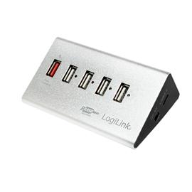 LOGILINK UA0224 USB2.0 4 portos HUB + 1x Fast Charging Port LOGILINK_UA0224 small
