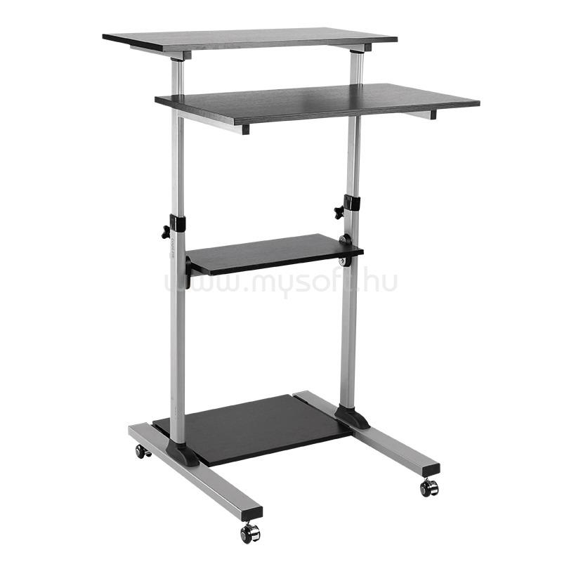 LOGILINK Ülő-álló munkaállomás, állítható magasságú, mobil, max. 60 kg
