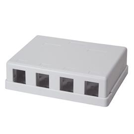 LOGILINK Üres doboz 4 Keystone modulhoz, felületre szerelhető, fehér LOGILINK_NK4034 small