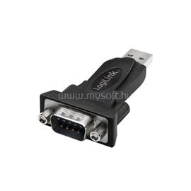 LOGILINK USB 2.0 adapter, USB-A/M   DB9/M (RS232), Win 11 (fekete) LOGILINK_AU0002F small