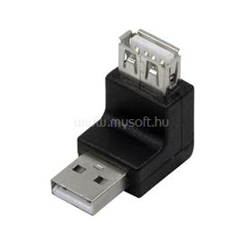 LOGILINK USB 2.0 adapter, USB-A/M - USB-A/F, 270 -os szög, fekete LOGILINK_AU0027 small