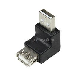 LOGILINK USB 2.0 adapter, USB-A/M   USB-A/F, 90 -os szög, fekete LOGILINK_AU0025 small