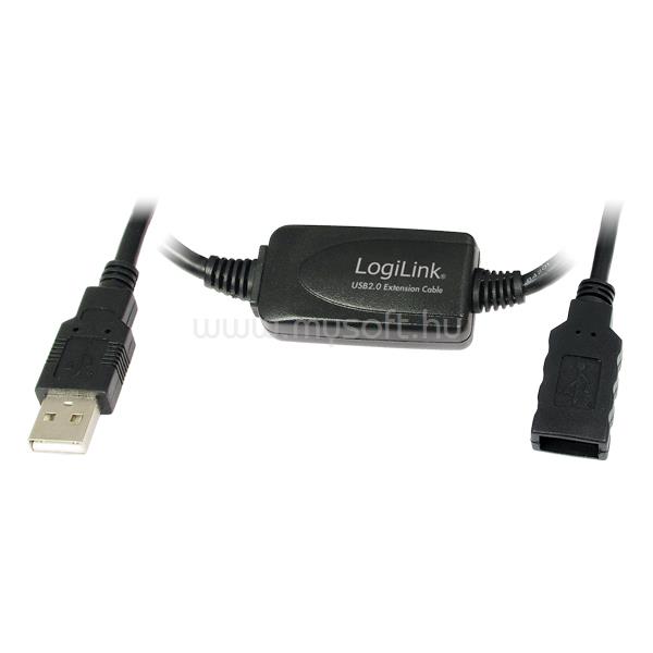 LOGILINK USB 2.0 hosszabbító kábel fekete 15m