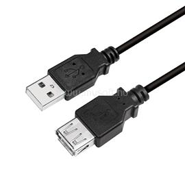 LOGILINK USB 2.0 kábel, USB-A/M - USB-A/F, fekete, 5 m LOGILINK_CU0012B small