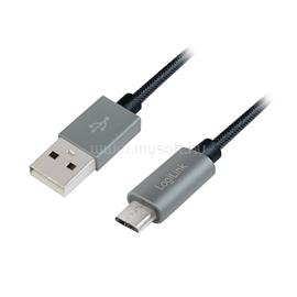 LOGILINK USB 2.0 kábel, USB AM-Micro BM, nejlonfonat, 2m LOGILINK_CU0134 small