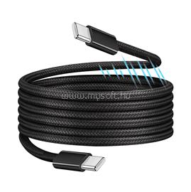 LOGILINK USB 2.0 Type-C kábel, C/M - C/M, mágneses, 100W, nejlon, fekete, 1 m LOGILINK_CU0231 small