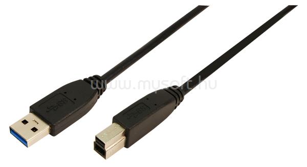 LOGILINK USB 3.0 Csatlakozó kábel  A->B 2x male 3.00 méter