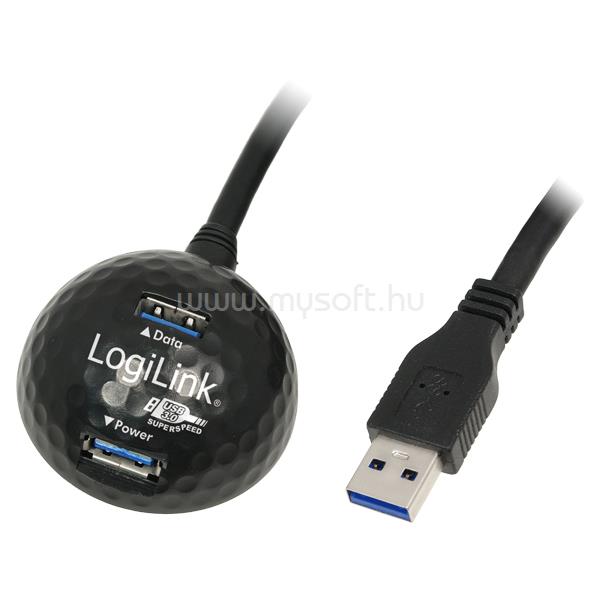 LOGILINK USB 3.0 hosszabbító kábel dokkolóval