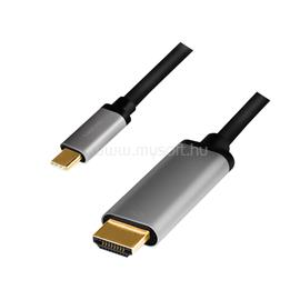 LOGILINK USB 3.2 Gen1 Type-C kábel, C/M-HDMI/M, 4K, alu, 1,8 m LOGILINK_CUA0101 small