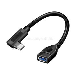 LOGILINK USB 3.2 Gen2 Type-C adapter, C/M 90    USB-A/F, OTG, 0,2 m (fekete) LOGILINK_CU0100 small
