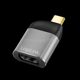 LOGILINK USB 3.2 Gen2 Type-C adapter, USB-C/M-DP/F, 8K, alu, fekete/szürke LOGILINK_CUA0204 small