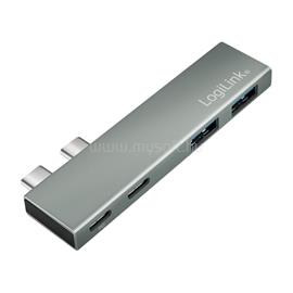LOGILINK USB 3.2 Gen2x2 hub, 4 portos, PD, MacBookhoz és iPadhez, ezüst LOGILINK_UA0399 small