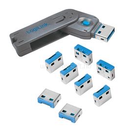 LOGILINK USB-A port blokkoló (1x kulcs és 8x zár) LOGILINK_AU0045 small