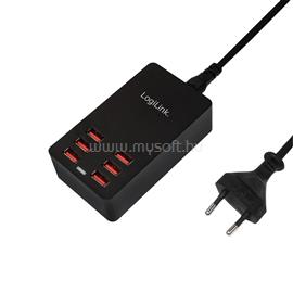 LOGILINK USB asztali töltő, 6-port, 32W (fekete) LOGILINK_PA0139 small