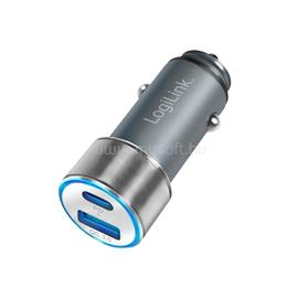LOGILINK USB autós töltő, 1x USB-C PD, 1x USB-A QC, 36 W LOGILINK_PA0252 small