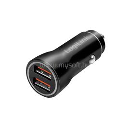 LOGILINK USB autós töltő, 2x USB-A, 10,5 W (fekete) LOGILINK_PA0285 small