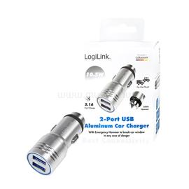 LOGILINK USB autós töltő beépített vészkalapáccsal, 10,5W LOGILINK_PA0228 small