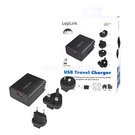 LOGILINK USB-csatlakozós utazási adapter QC 3-hoz, 18W LOGILINK_PA0188 small