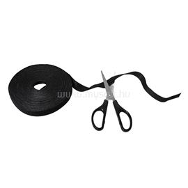 LOGILINK vágható tépőzáras kábelkötegelő, 10m x 20mm - fekete LOGILINK_KAB0055 small