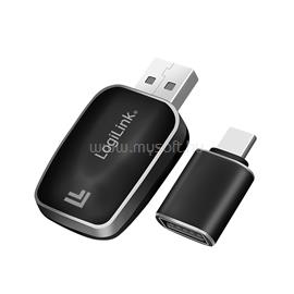 LOGILINK Vezeték nélküli BT 5.0 autós adapter CarPlay és Android Auto funkciókhoz, USB-A + USB-C (fekete) LOGILINK_BT0076 small