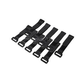 LOGILINK Vezetékösszekötő szíj szett 10db 150x20mm, Fekete LOGILINK_KAB0056 small