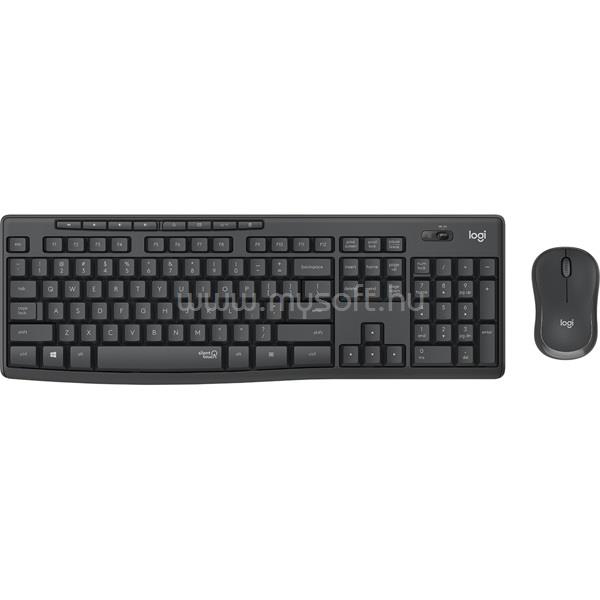 LOGITECH MK295 Silent vezeték nélküli billentyűzet + egér (magyar, szürke)