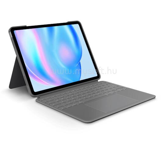 LOGITECH Combo Touch billentyűzetes tok 11" iPad Airhez (M2, M3, M4) (oxfordi szürke)
