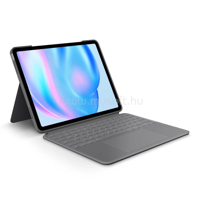 LOGITECH Combo Touch billentyűzettok 13" M2 iPad Airhez (szürke)