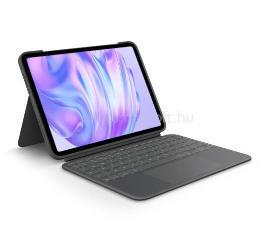 LOGITECH Combo Touch billentyűzettok 11" iPad Prohoz (M4, M5) angol lokalizáció (grafitszürke)