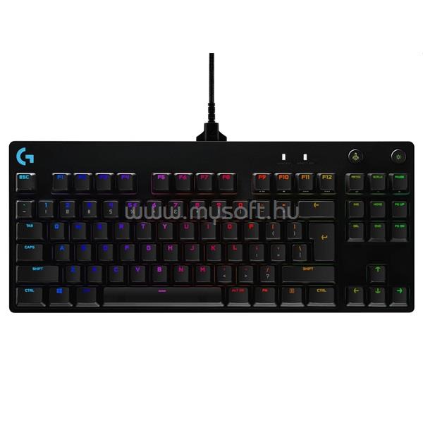 LOGITECH G Pro (GX Blue Clicky switch) gamer vezetékes billentyűzet angol lokalizáció (fekete)