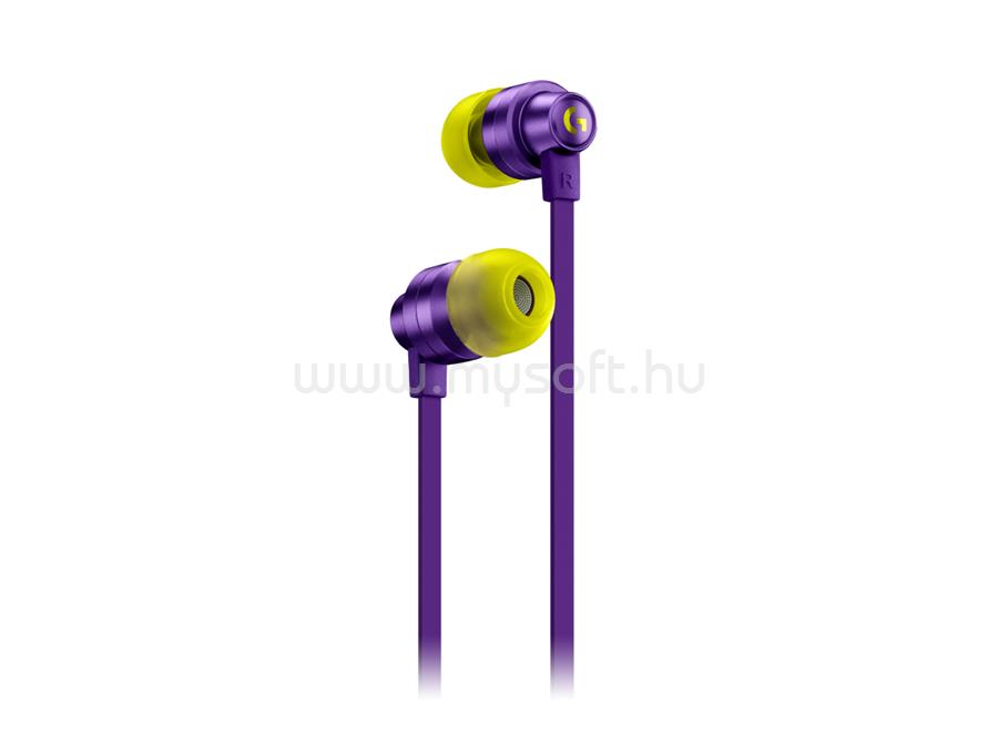 LOGITECH G333 mikrofonos gamer fülhallgató (lila)