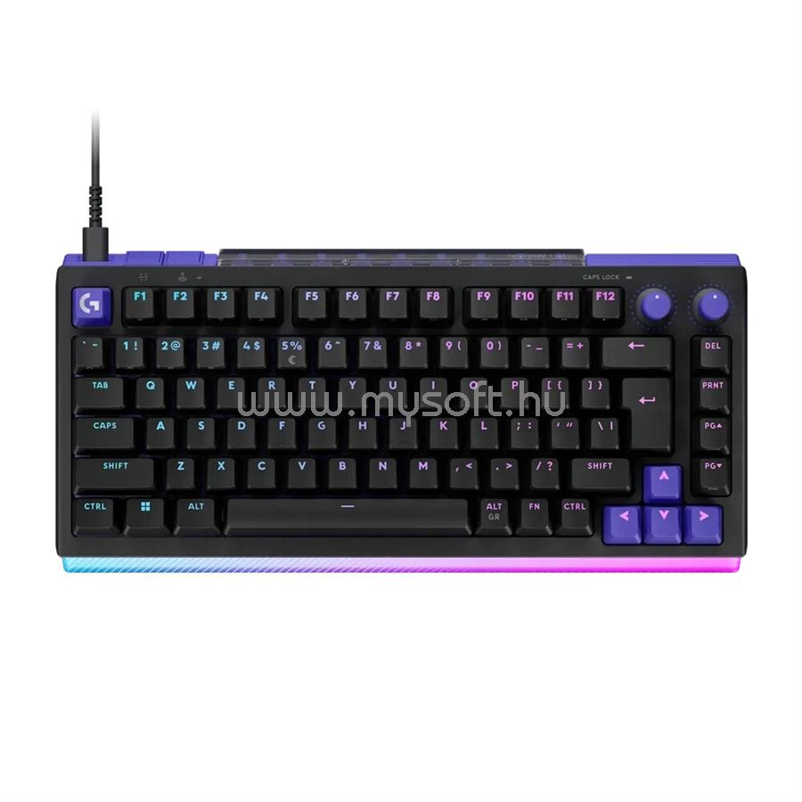 LOGITECH G512 X 75 billentyűzet játékhoz - mechanikus, analóg kapcsolók, taktilis, angol (nemzetközi) kiosztás, fekete
