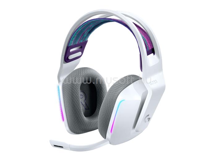 LOGITECH G733 Lightspeed RGB Gaming vezeték nélküli headset (fehér)