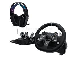 LOGITECH G920 Driving Force PC/XBox kormány + G335 vezetékes Gaming headset csomag ((fekete) 991-000551 small