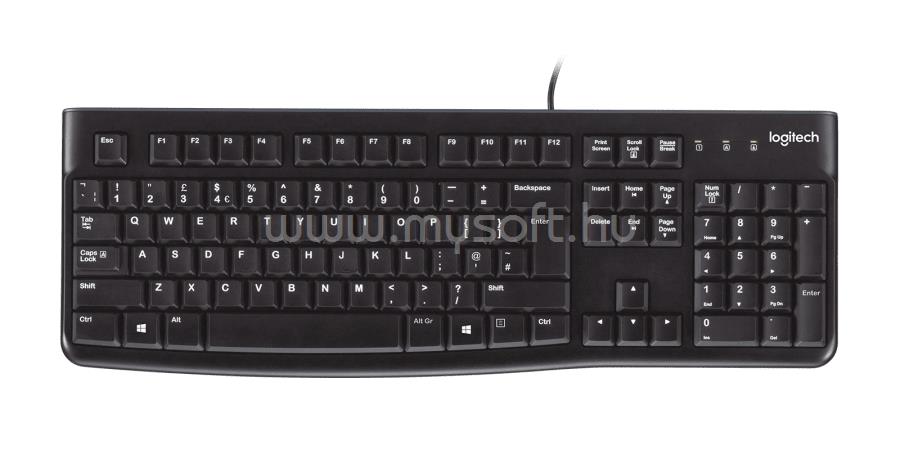 LOGITECH K120 vezetékes billentyűzet angol lokalizáció (fekete)