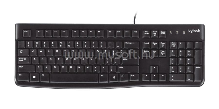 LOGITECH K120 vezetékes billentyűzet angol lokalizáció (fekete)