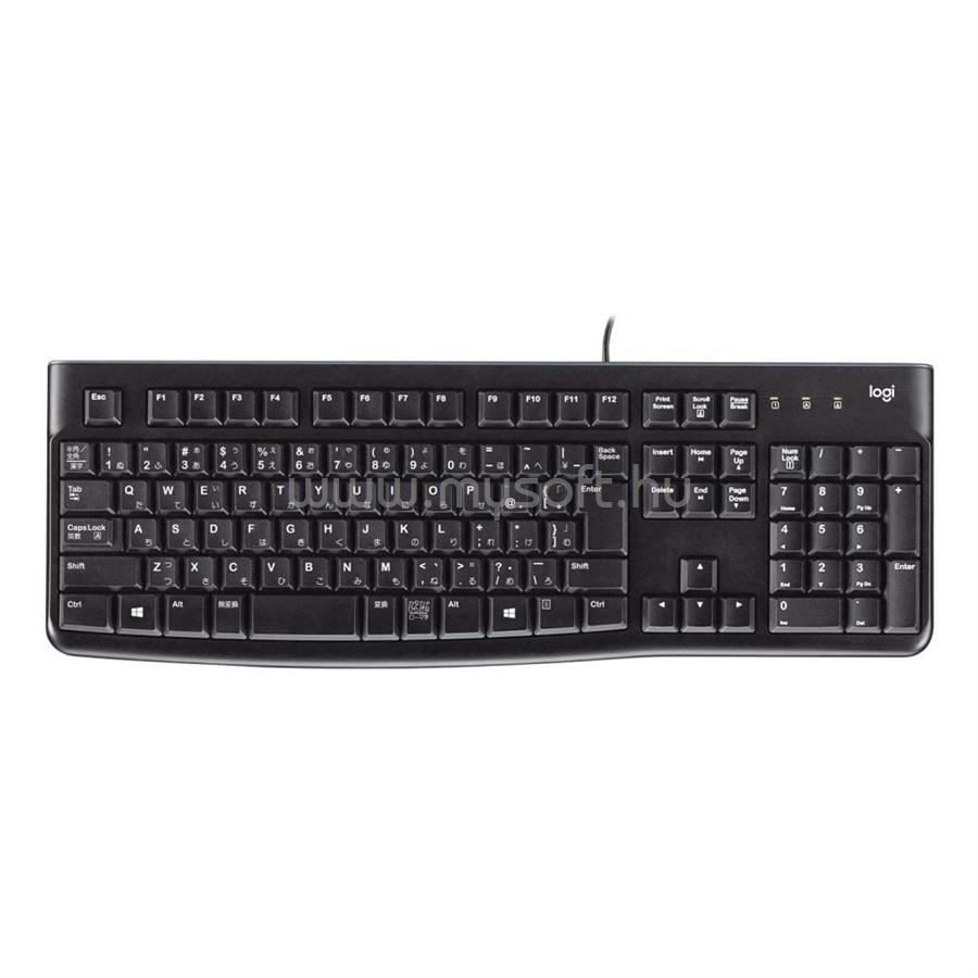 LOGITECH K120 ergonómikus pc billentyűzet magyar, fekete (920-002491 / 920-002640)