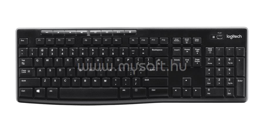 LOGITECH K270 vezeték nélküli billentyűzet amerikai angol lokalizáció (fekete)