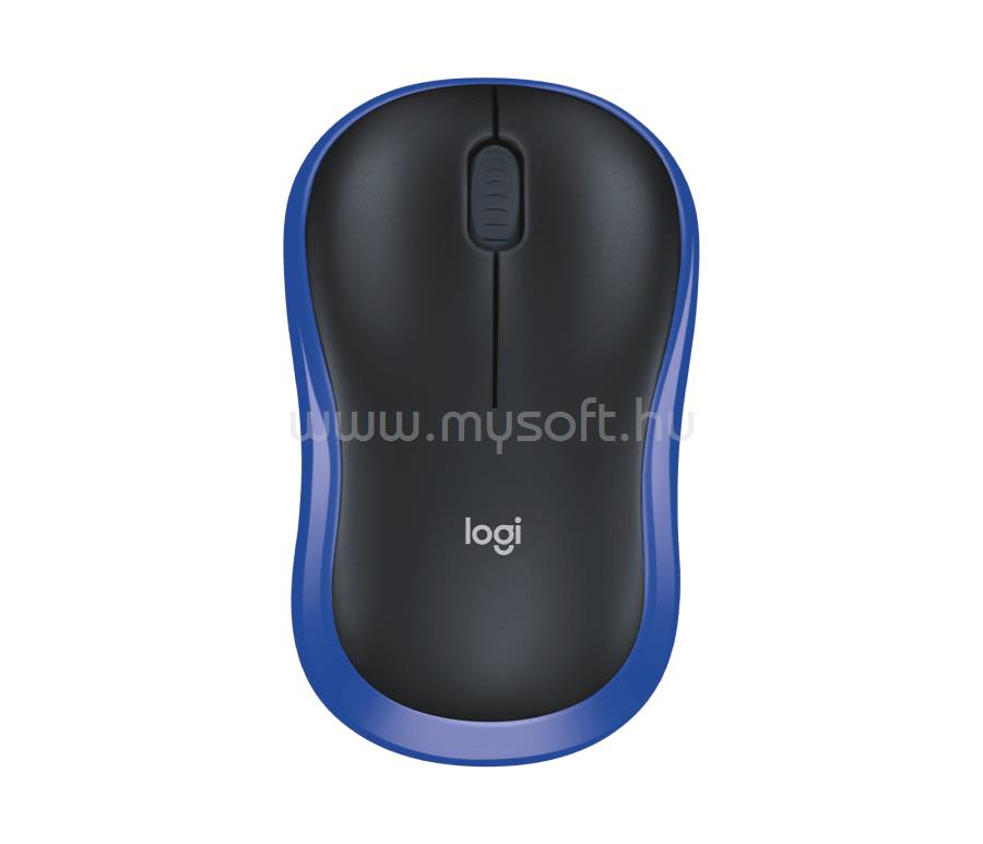 LOGITECH M185 optikai vezeték nélküli egér (kék)