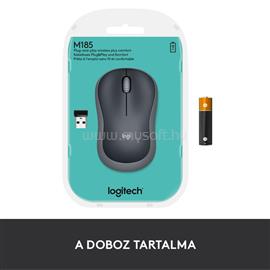 LOGITECH M185 vezeték nélküli optikai USB egér szürke 910-002238_/_910-002235 small