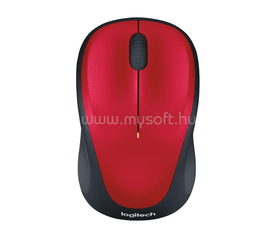 LOGITECH M235 optikai vezeték nélküli egér (piros)
