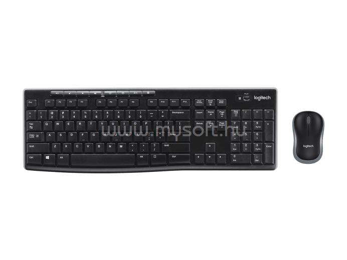 LOGITECH MK270 vezeték nélküli billentyűzet + egér amerikai angol lokalizáció (fekete)