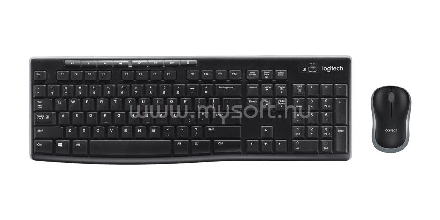 LOGITECH MK270 vezeték nélküli billentyűzet + egér (magyar, fekete)