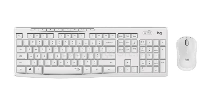 LOGITECH MK295 SILENT COMBO vezeték nélküli billentyűzet + egér német lokalizáció (piszkosfehér)