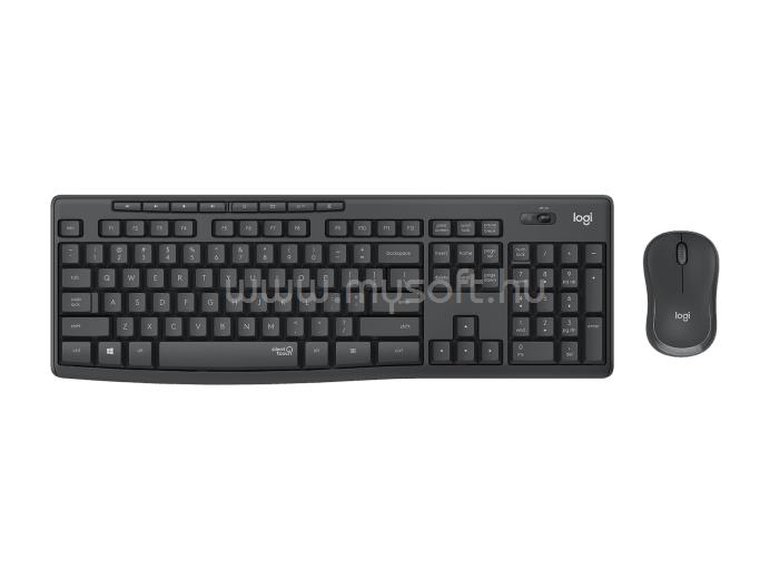 LOGITECH MK295 SILENT COMBO vezeték nélküli billentyűzet + egér spanyol lokalizáció (grafitszürke)