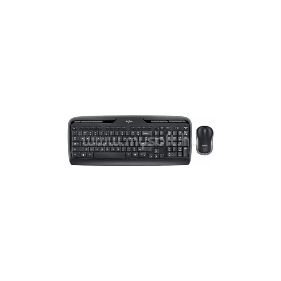 LOGITECH MK330 vezeték nélküli billentyűzet + egér német lokalizáció (fekete)