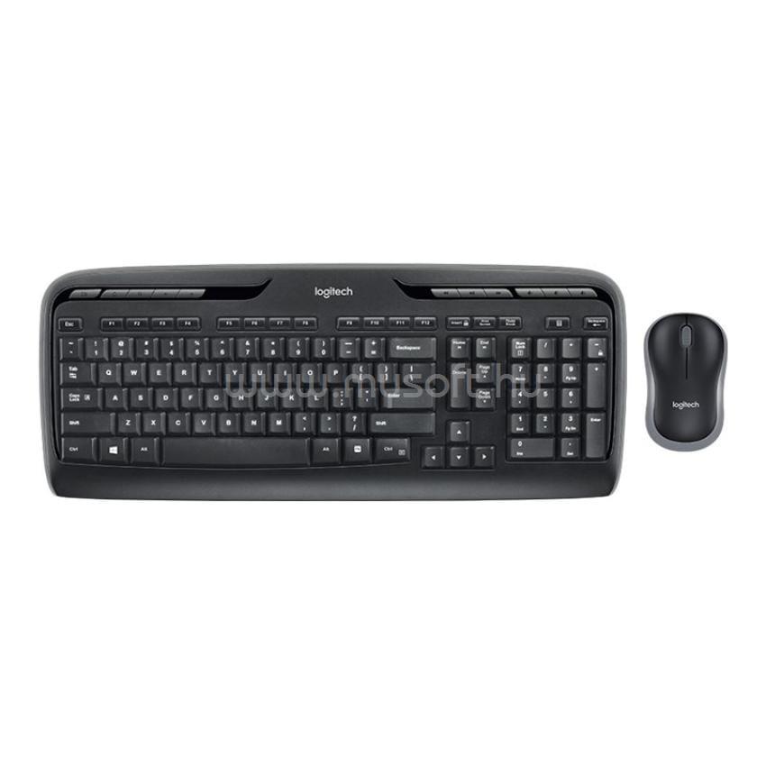 LOGITECH MK330 vezeték nélküli billentyűzet + egér amerikai angol lokalizáció (fekete)