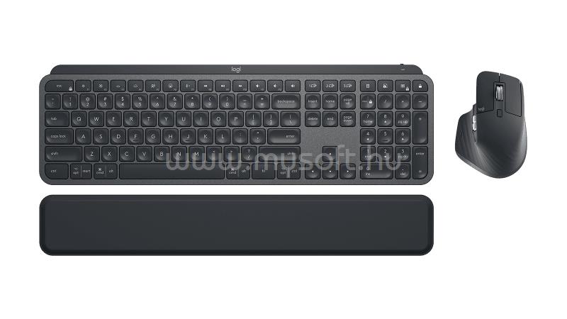 LOGITECH MX KEYS COMBO FOR BUSINESS GEN 2 vezeték nélküli billentyűzet + egér amerikai angol lokalizáció (grafitszürke)