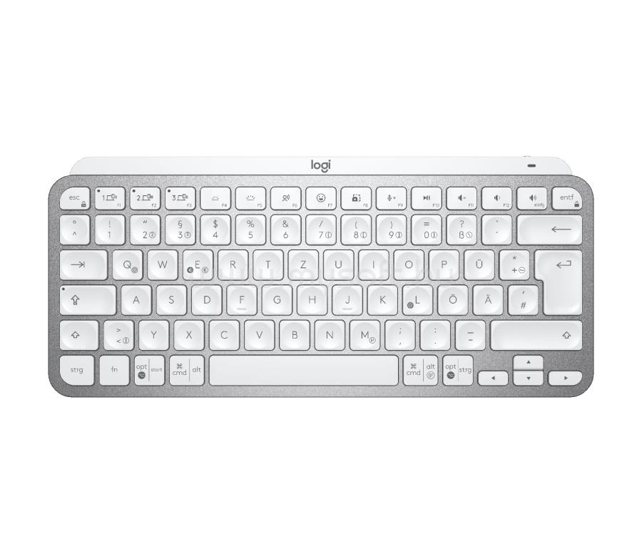 LOGITECH MX KEYS MINI vezeték nélküli billentyűzet svájci lokalizáció (halványszürke)