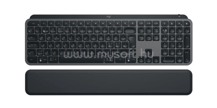 LOGITECH MX Keys S Plus vezeték nélküli billentyűzet tenyértámasszal angol lokalizáció (grafitszürke)